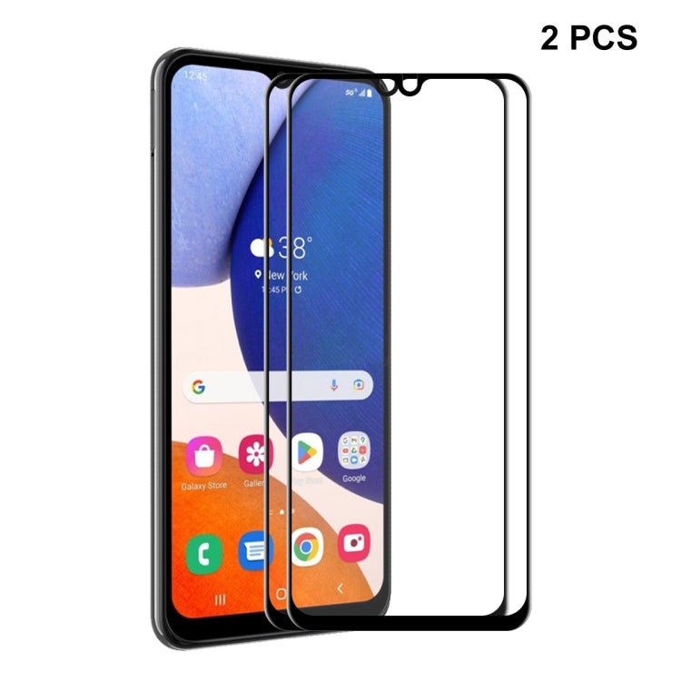 For Samsung Galaxy A14 5G ENKAY Hat-Prince 6D Full Glue Tempered Glass Full Film