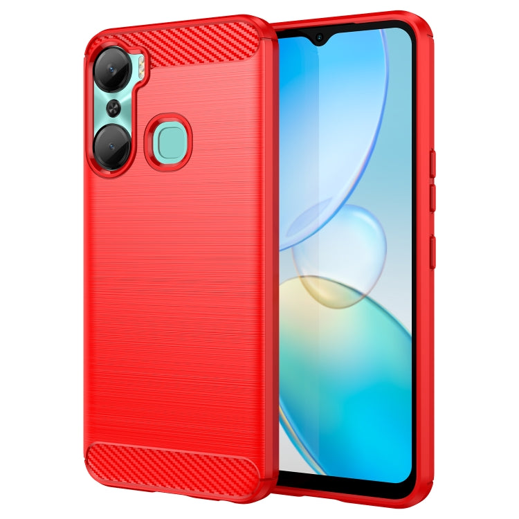 Brushed Texture Carbon Fiber TPU Phone Case