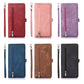 Zipper Card Slot Buckle Wallet Leather Phone Case