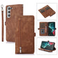 Zipper Card Slot Buckle Wallet Leather Phone Case