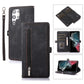 Zipper Card Slot Buckle Wallet Leather Phone Case