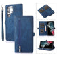 Zipper Card Slot Buckle Wallet Leather Phone Case