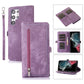 Zipper Card Slot Buckle Wallet Leather Phone Case