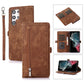 Zipper Card Slot Buckle Wallet Leather Phone Case