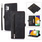 Zipper Card Slot Buckle Wallet Leather Phone Case