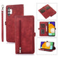 Zipper Card Slot Buckle Wallet Leather Phone Case