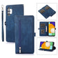 Zipper Card Slot Buckle Wallet Leather Phone Case