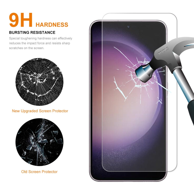 For Samsung Galaxy S23+ 5G ENKAY Hat-Prince 0.18mm Ultra-thin 9H Tempered Glass Film, Support Ultrasonic Fingerprint Unclock