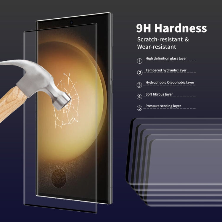 For Samsung Galaxy S23 Ultra 5G ENKAY 3D Hot Bending Explosion-proof Full Tempered Glass Film