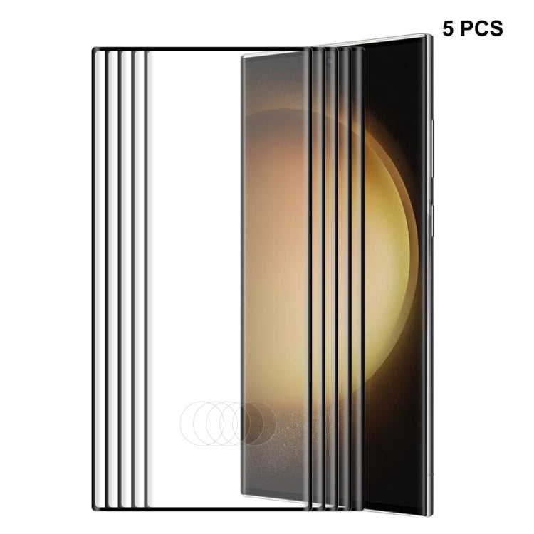 For Samsung Galaxy S23 Ultra  5G ENKAY 3D Full Glue Hot Bending Explosion-proof Full Tempered Glass Film