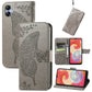 Butterfly Love Flower Embossed Flip Leather Phone Cas