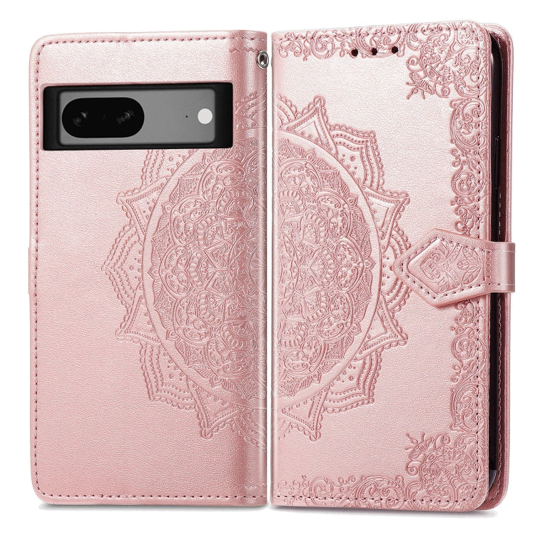 Mandala Flower Embossed Leather Phone Case