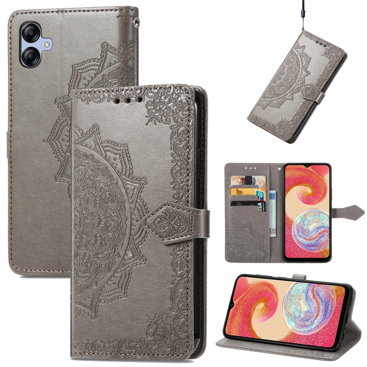 Mandala Flower Embossed Leather Phone Case