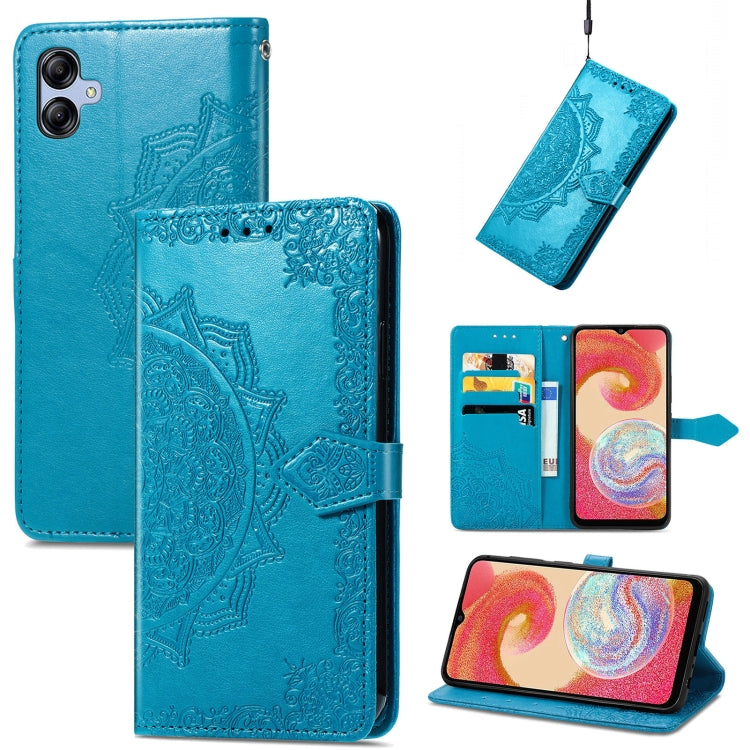 Mandala Flower Embossed Leather Phone Case