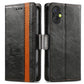CaseNeo Splicing Dual Magnetic Buckle Leather Phone Case