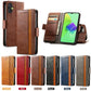 CaseNeo Splicing Dual Magnetic Buckle Leather Phone Case