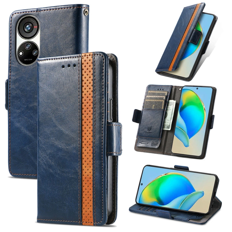 CaseNeo Splicing Dual Magnetic Buckle Leather Phone Case