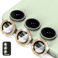 For Samsung Galaxy S23 5G / S23+ 5G ENKAY 9H Rear Camera Lens Glitter Aluminium Alloy Ring Tempered Glass Film