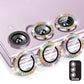 For Samsung Galaxy S23 5G / S23+ 5G ENKAY 9H Rear Camera Lens Glitter Aluminium Alloy Ring Tempered Glass Film