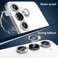 For Samsung Galaxy S23 5G / S23+ 5G ENKAY 9H Rear Camera Lens Glitter Aluminium Alloy Ring Tempered Glass Film