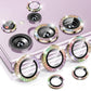 For Samsung Galaxy S23 Ultra 5G ENKAY 9H Rear Camera Lens Glitter Aluminium Alloy Ring Tempered Glass Film