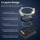 For Samsung Galaxy S23 Ultra 5G ENKAY 9H Rear Camera Lens Glitter Aluminium Alloy Ring Tempered Glass Film