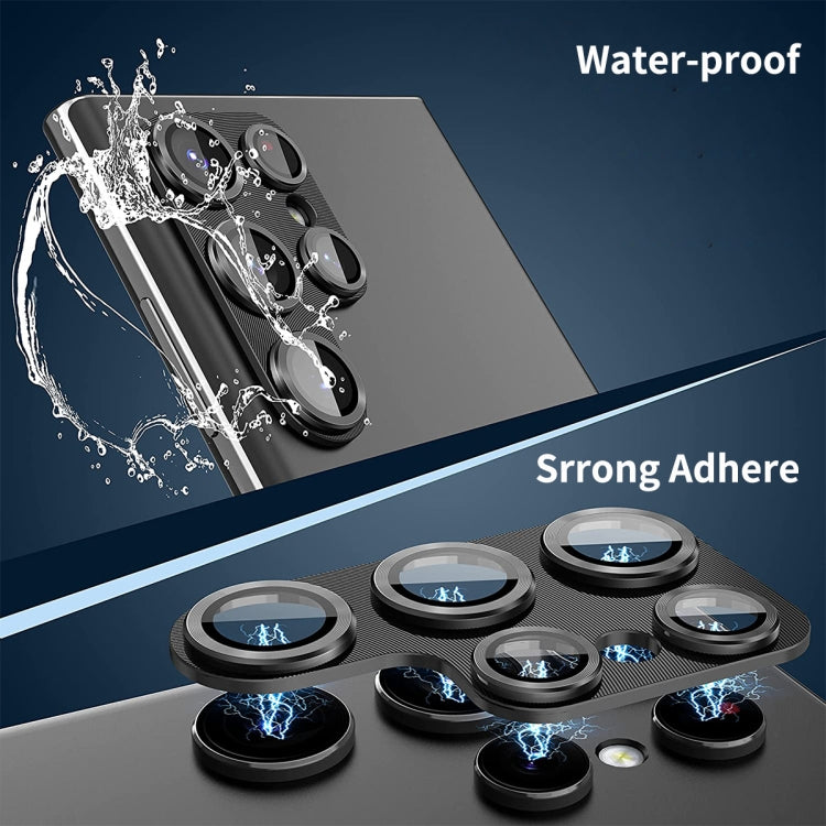 For Samsung Galaxy S23 Ultra ENKAY 9H Rear Camera Lens Aluminium Alloy Tempered Glass Film