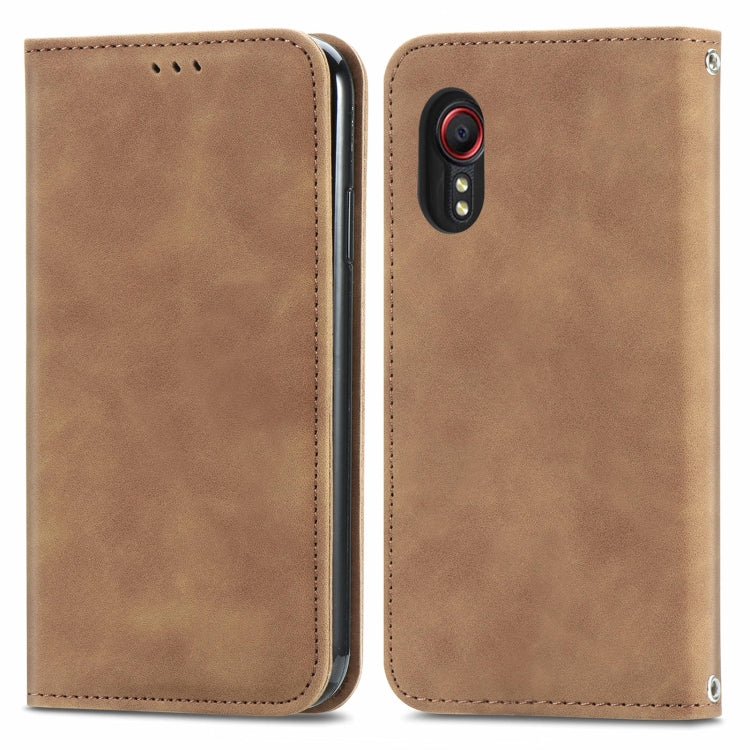 Retro Skin Feel Magnetic Leather Phone Case