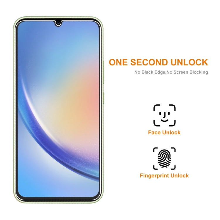 For Samsung Galaxy A34 / M34 / F34 1pc ENKAY Hat-Prince 0.26mm 9H 2.5D High Aluminum-silicon Tempered Glass Film