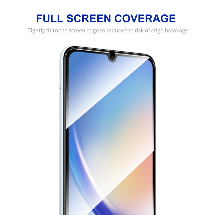 For Samsung Galaxy A34 5G / M34 / F34 ENKAY Hat-Prince Full Glue High Aluminum-silicon Tempered Glass Film