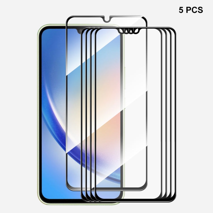 For Samsung Galaxy A34 5G / M34 / F34 ENKAY Hat-Prince Full Glue High Aluminum-silicon Tempered Glass Film