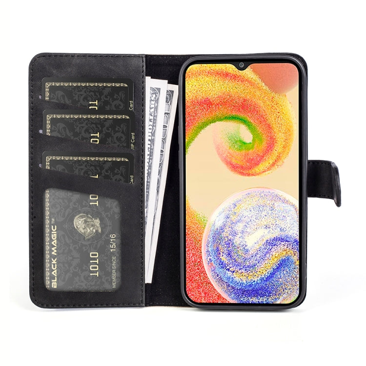 For Samsung Galaxy A04 Stitching Horizontal Flip Leather Phone Case