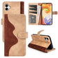 For Samsung Galaxy A04 Stitching Horizontal Flip Leather Phone Case