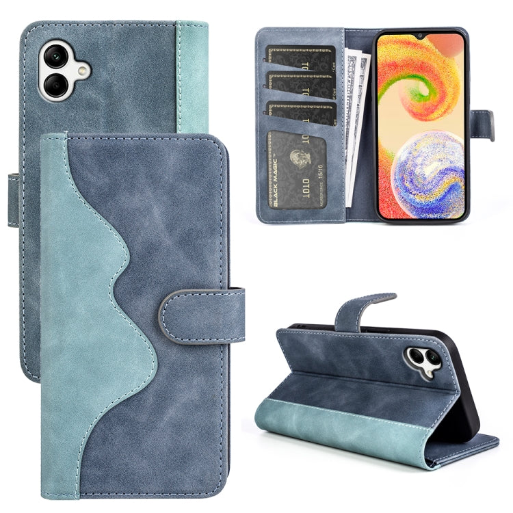 For Samsung Galaxy A04 Stitching Horizontal Flip Leather Phone Case