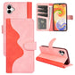 For Samsung Galaxy A04 Stitching Horizontal Flip Leather Phone Case