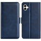 For Samsung Galaxy A04 Dual-side Magnetic Buckle Horizontal Flip Leather Phone Case