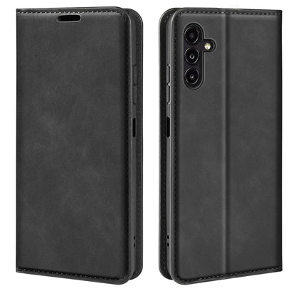 For Samsung Galaxy A14 5G Retro-skin Magnetic Suction Leather Phone Case