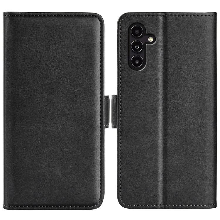 For Samsung Galaxy A14 5G Dual-side Magnetic Buckle Leather Phone Case