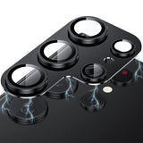 For Samsung Galaxy S23 Ultra 5G ENKAY Hat-Prince AR Anti-reflection Aluminium Alloy Tempered Glass Camera Lens Film