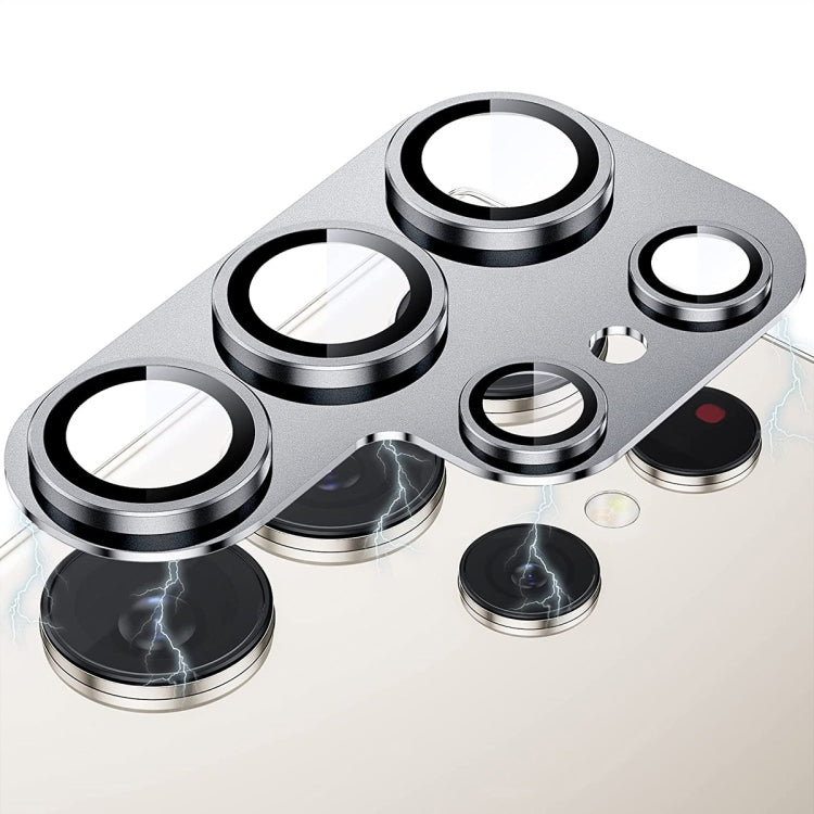 For Samsung Galaxy S23 Ultra 5G ENKAY Hat-Prince AR Anti-reflection Aluminium Alloy Tempered Glass Camera Lens Film