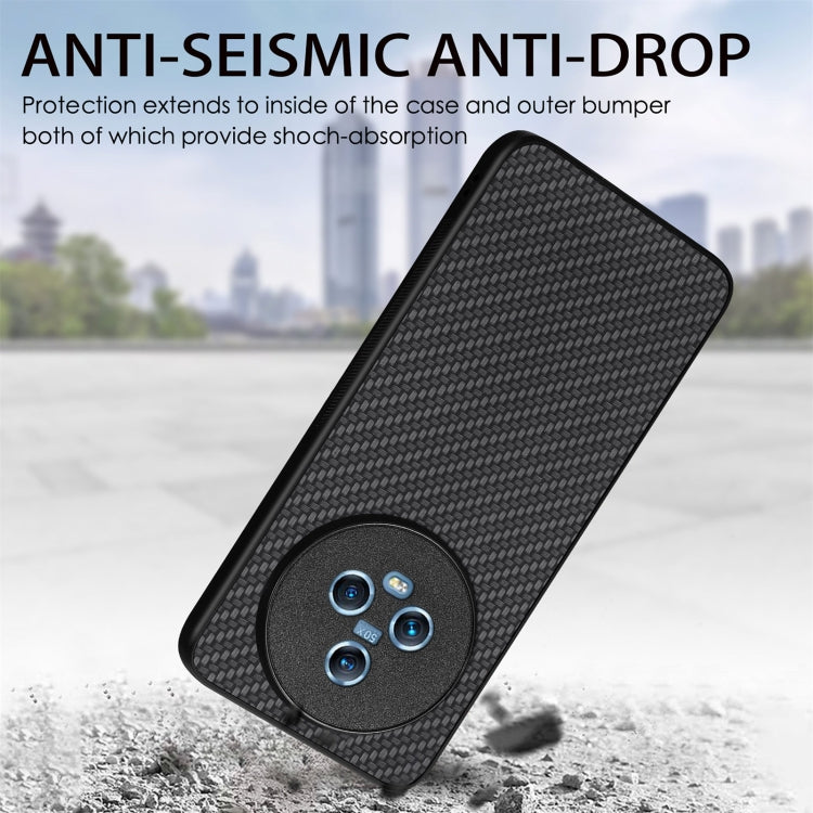 Carbon Fiber Texture Leather Back Cover Phone Case