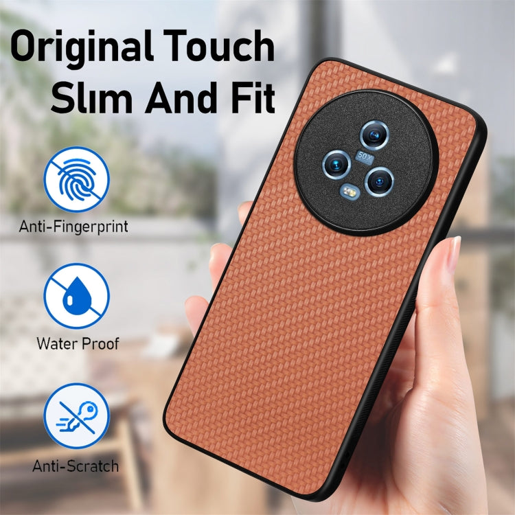 Carbon Fiber Texture Leather Back Cover Phone Case