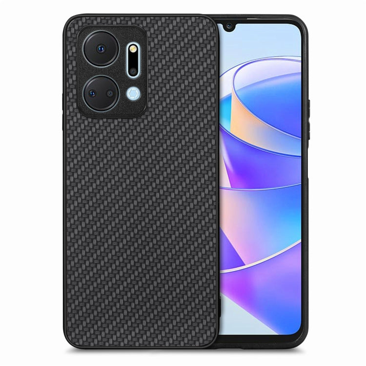 Carbon Fiber Texture Leather Back Cover Phone Case