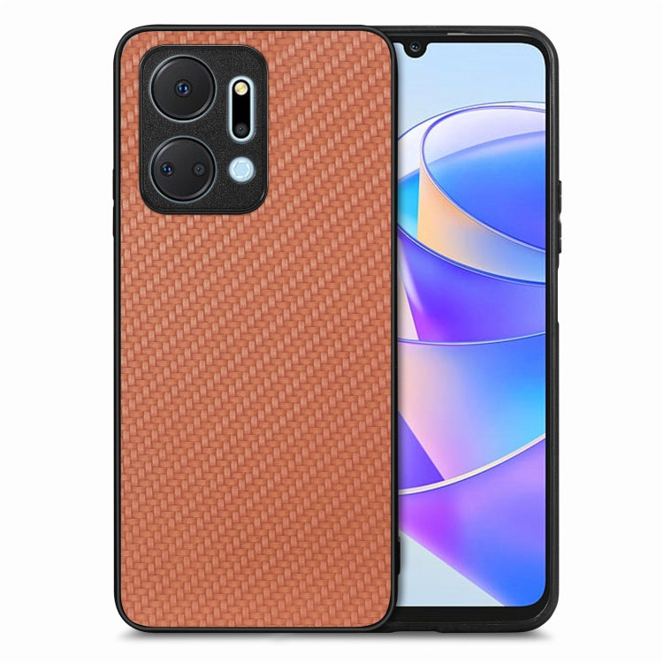 Carbon Fiber Texture Leather Back Cover Phone Case