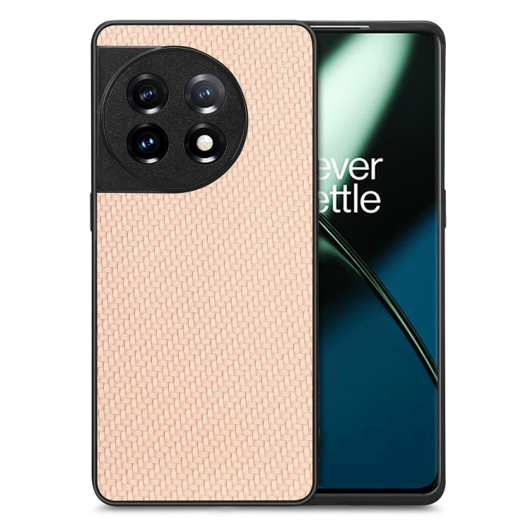 Carbon Fiber Texture Leather Back Cover Phone Case