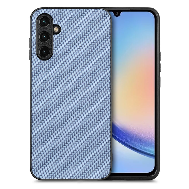 Carbon Fiber Texture Leather Back Cover Phone Case