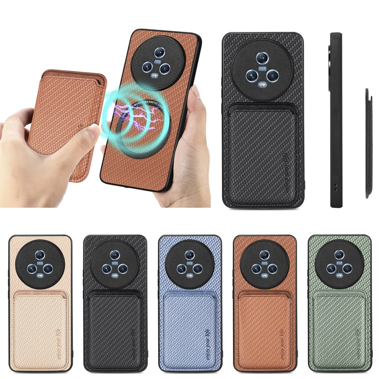 Carbon Fiber Leather Card Magsafe Magnetic Phone Case