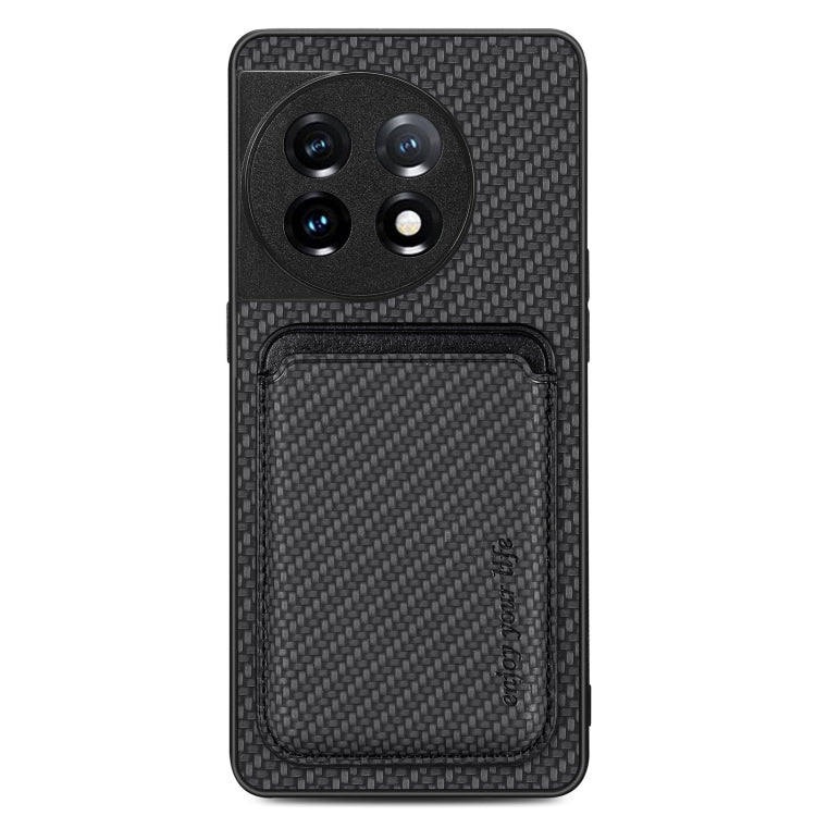 Carbon Fiber Leather Card Magsafe Magnetic Phone Case