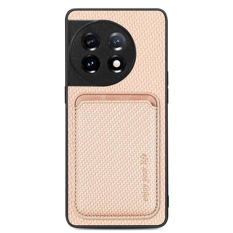 Carbon Fiber Leather Card Magsafe Magnetic Phone Case