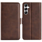 For Samsung Galaxy A34 Dual-side Magnetic Buckle Horizontal Flip Leather Phone Case